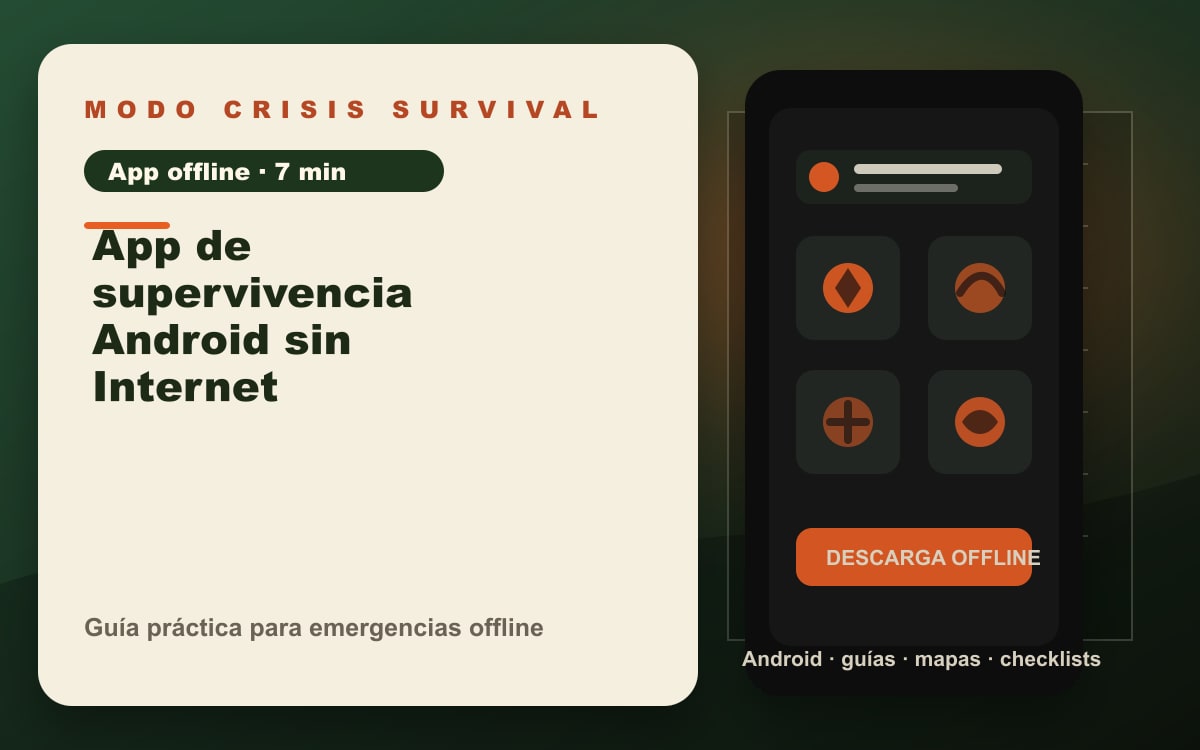 Portada del artículo App de supervivencia Android sin Internet