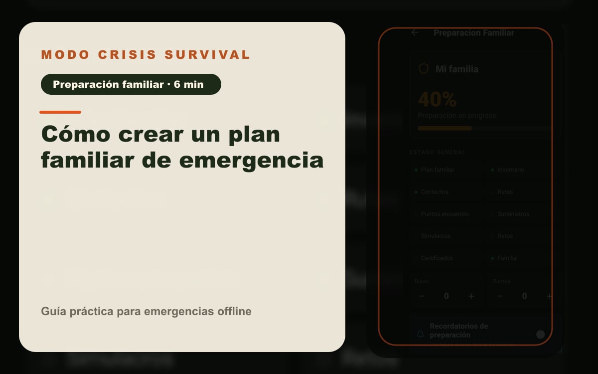 Guía visual para organizar un plan familiar. Imagen ilustrativa.