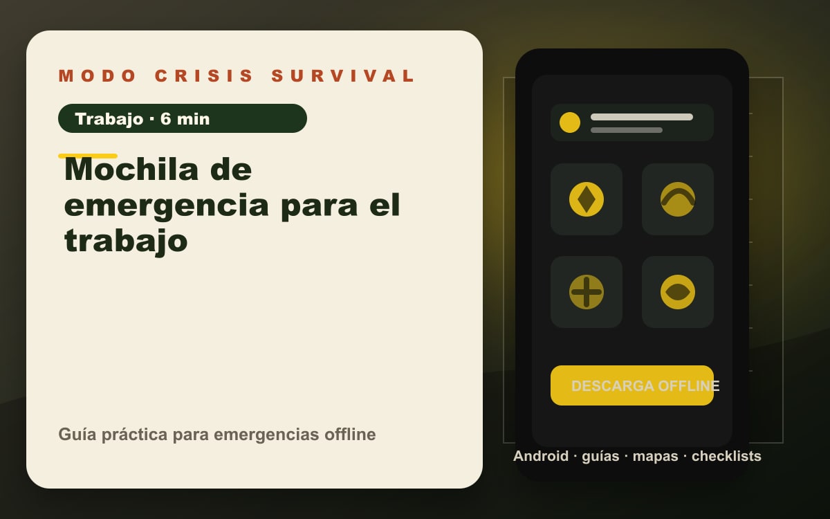 Guía visual del equipo de emergencia para el trabajo. Imagen ilustrativa.