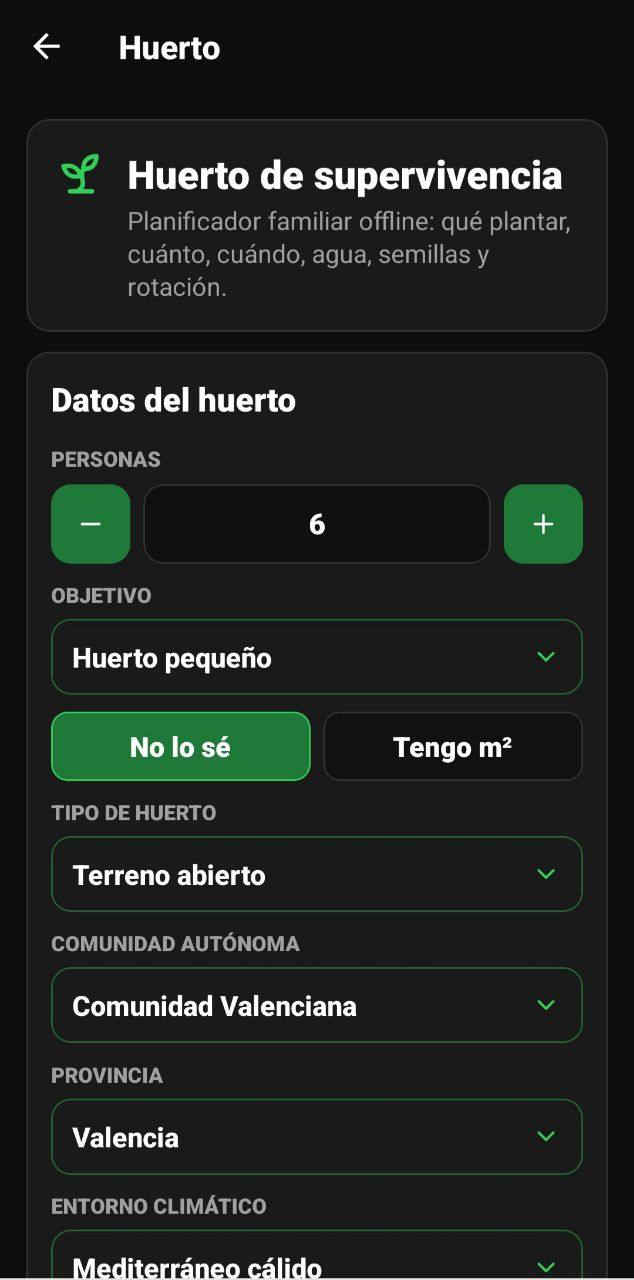Función en Android: Huerto pequeño: observa antes de comprar semillas