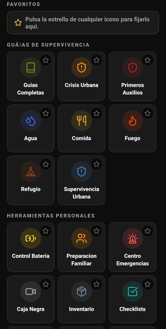 Pantalla con guías y herramientas de preparación